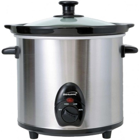 KitchenSmith by Bella 6qt Manual Slow Cooker - Stainless Steel