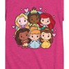 Girls' - Disney Princess - Princess Group Chibi Kawaii Fitted Short Sleeve Graphic T-Shirt - 2 of 4