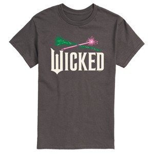 Men's - Wicked - Wand And Broomstick Logo Short Sleeve Graphic T-Shirt - 1 of 4