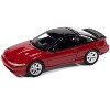 1990 Eagle Talon TSi Flash Red with Black Top and Sun Roof "Import Legends" Series 1/64 Diecast Model Car by Auto World - 2 of 4