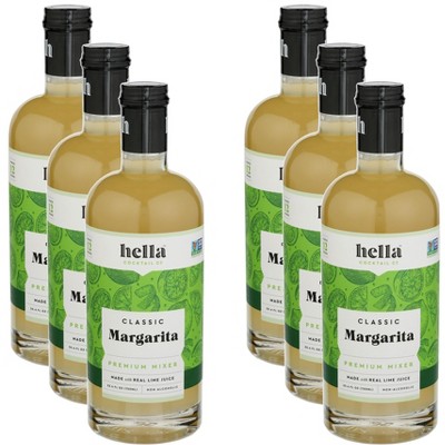 Hella Cocktail Margarita Mix Premium - Case of 6 - 25.4 fl oz.