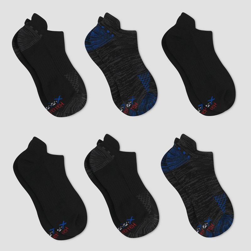 Hanes Premium Men's Performance Heel Shield Socks 6pk - 6-12, 3 of 5
