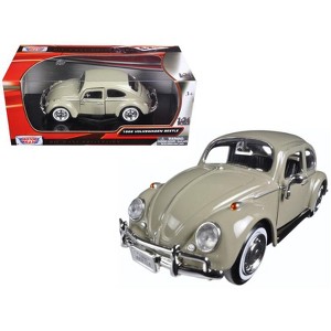 1966 Volkswagen Beetle Beige 1/24 Diecast Model Car by Motormax - 1 of 3