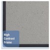 Quartet Contour Granite Board, 36 x 24, Granite Gray Surface, Black Plastic Frame - 4 of 4