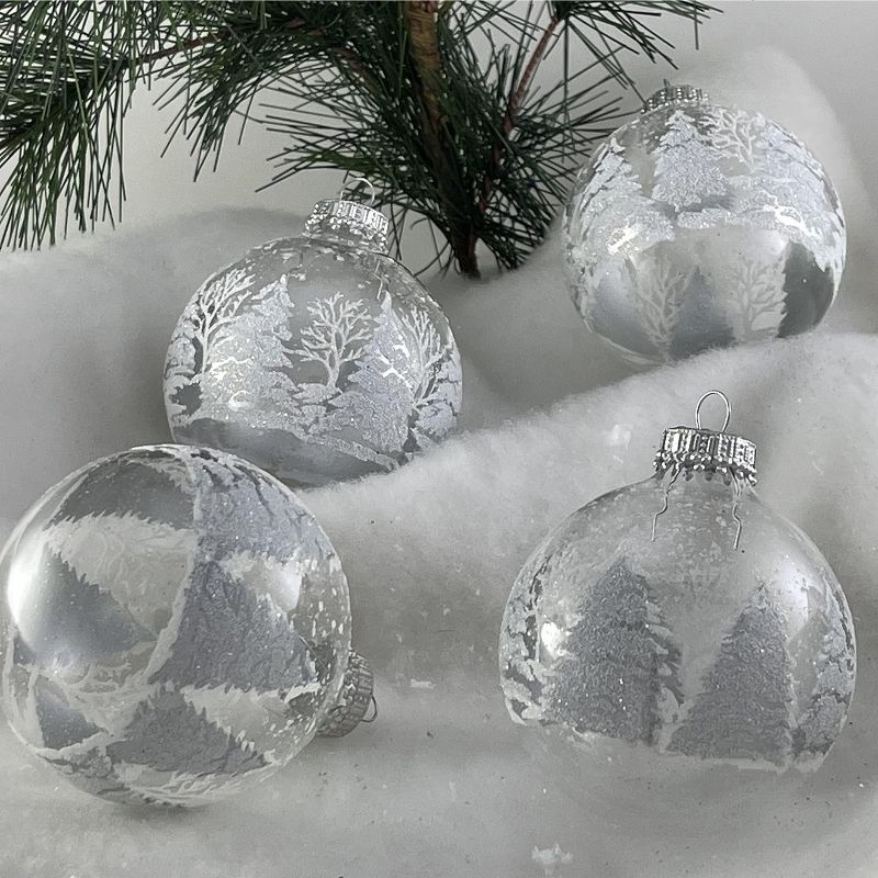Christmas By Krebs - 67mm/2.625" Decorated Glass Balls Ornaments [4 Pieces], 3 of 5