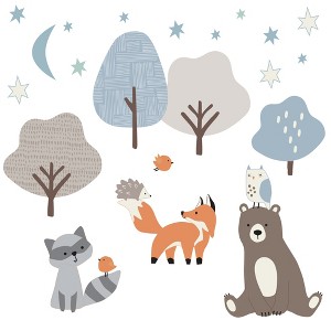 Bedtime Originals Sleepytime Bear Woodland Animals Wall Decals/Stickers - 1 of 4