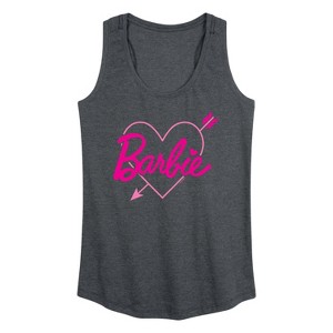 Women's - Barbie - Arrow Heart Logo Graphic Racerback Tank - 1 of 4