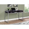 Monarch Specialties Computer Desk Home Office Laptop Storage Drawers 48InchL Work Metal Laminate Brown Grey Contemporary Modern - 2 of 4