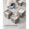 Set of 10 Storage Cubes, 13x13x13 Inch Foldable Fabric Bins with Double Handles, 11 lb Capacity Each for Closet Shelves Organization - 4 of 4