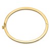 Black Bow Jewelry 2.5mm 14k Yellow Gold Polished Solid Open Back Hinged Bangle Bracelet - 2 of 4
