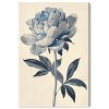 Art Remedy Delicate Blue Flower Minimalistic Botanical and Floral Art Prints Unframed - 3 of 4