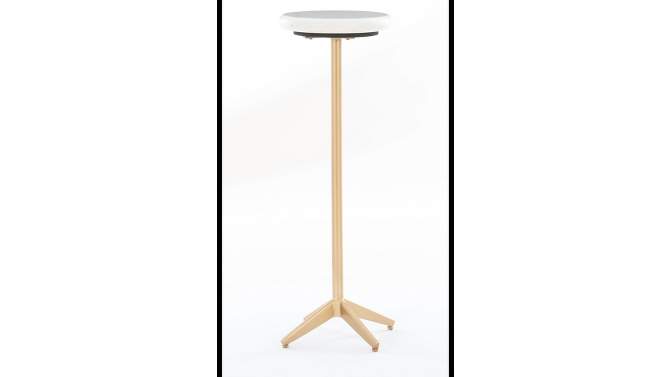 10&#34; Elzie Marble Top Side Table White - Powell, 2 of 7, play video
