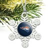 Carroll University Primary Logo Metal Snowflake Christmas Tree Holiday Ornament - 2 of 3