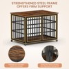 Gulches Dog Owners' Dream Crate: Spacious 43.3''W x 29.9''D x 33.5''H Rustic Brown Haven - 4 of 4