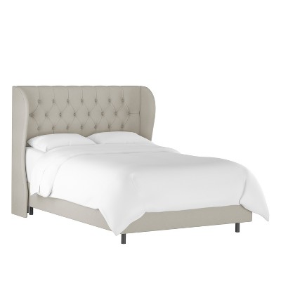 Tufted Velvet Upholstered Wingback Bed - Threshold™