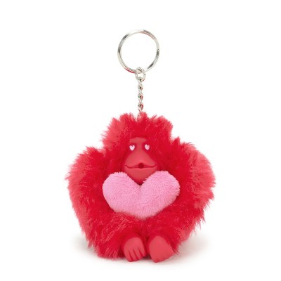 Kipling Sven Valentine Monkey Keychain