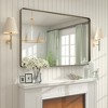 Apmir Rectangular Aluminum Alloy Framed and Tempered Glass Wall Bathroom Vanity Mirror in Matte Black/ Gold/ Silver/ Brown - 4 of 4