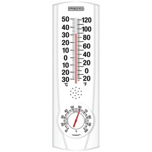 Springfield Plainview I/O Thermometer & Hygrometer in White - 1 of 1