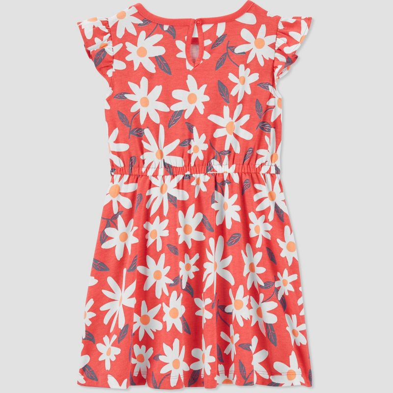 Carter&#39;s Just One You&#174; Toddler Girls&#39; Floral Dress - Coral, 3 of 5