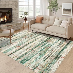 Area Rug for Living Room Machine Washable Ultra Soft Large Carpet Stain-Resistant Non-Slip Fade-Resistant Bedroom Accent Carpet Abstract Area Rug - 1 of 4