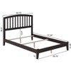 AFI Furnishings Richmond Full Traditional Bed with Open Footboard and Turbo Charger in Espresso - 2 of 4