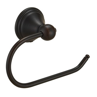 BWE Traditional Double Post Spring Wall Mounted Towel Bar Toilet Paper Holder