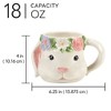 Certified International (Set of 4) 18oz Easter Morning 3D Bunny Mugs - 3 of 4