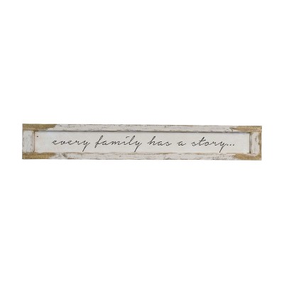 VIP Wood 62 in. White Every Family Sign