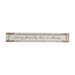 VIP Wood 62 in. White Every Family Sign - 1 of 4