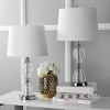24" (Set of 2) Aubrey Crystal Table Lamp (Includes LED Light Bulb) Clear - JONATHAN Y: Modern Empire Shade, UL Listed - 3 of 4