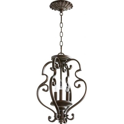 Quorum Lighting San Miguel 3-Light Pendant, Vintage Copper, 13.5W, 17H