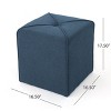 CAVINAS Simple Upholstered Square Cassella Cube Ottoman Chair,Small Ottoman Stool for Living Room,Bedroom - 4 of 4
