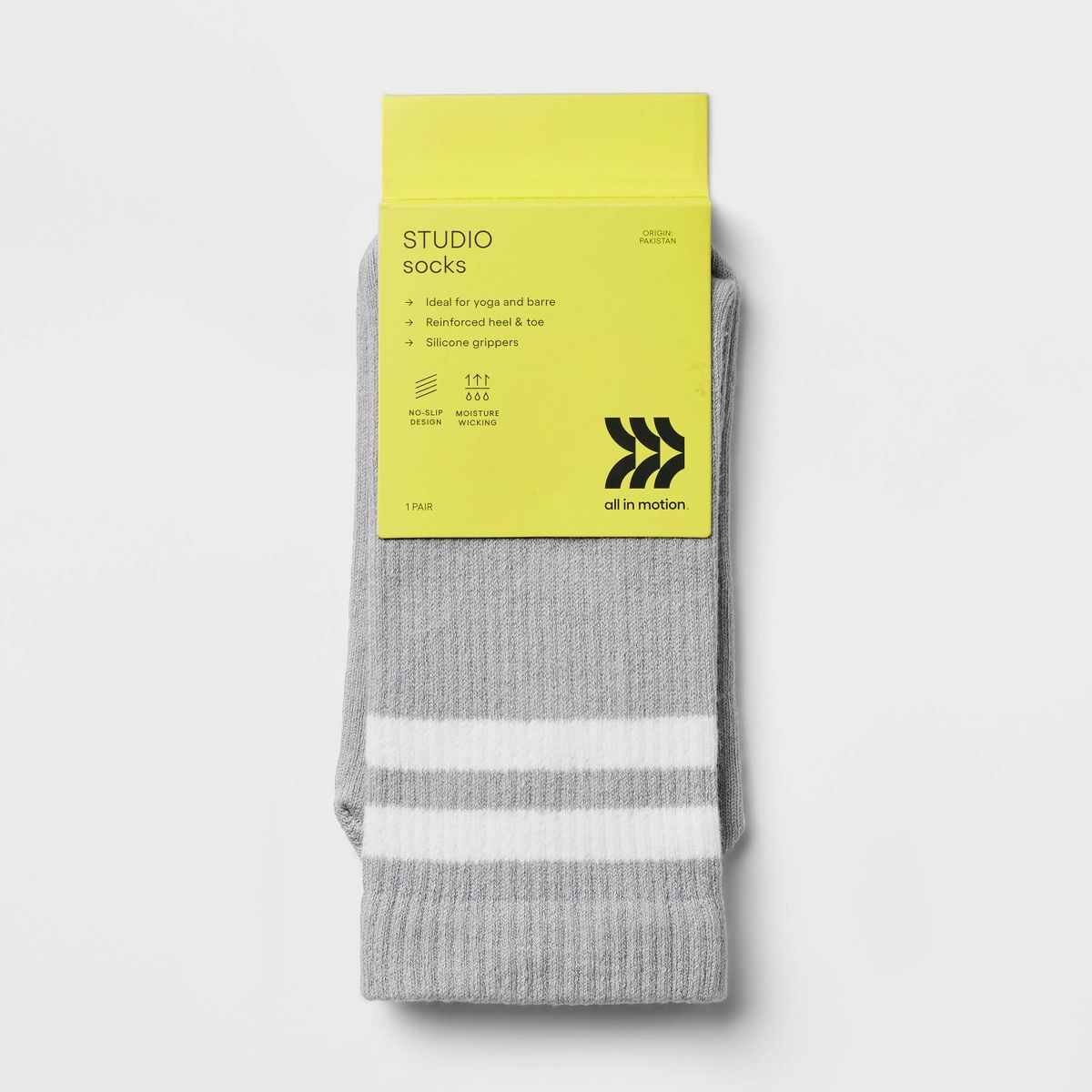 Yoga Crew Socks - Gray 4-10 - All In Motion™ - thumbnail 2