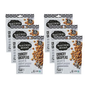Saffron Road Sea Salt and Cracked Pepper Crunchy Chickpeas - Case of 6/5.4 oz - 1 of 4
