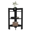 NicBex 31.7"H Corner 3-Tier Shelf Side Table,End Table with Tray,for Living Room,Guestroom - 2 of 4