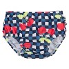 Gerber Baby & Toddler Girls' Two-Piece Long Sleeve Rash Guard Set and Swim Brief - 3 of 4