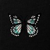 Dalix Butterfly Embroidered Fleece Relaxed Boxy Fit Long Sleeve Crewneck Sweatshirt Womens - 2 of 4