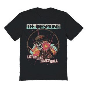 The Offspring Men's Bad Times Army Skull Short Sleeve Graphic Cotton T-Shirt - 1 of 1