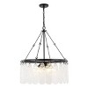 Aremythia 6 Light 25" Chandelier - CHA4057 - Black/Clear - Safavieh - 2 of 4