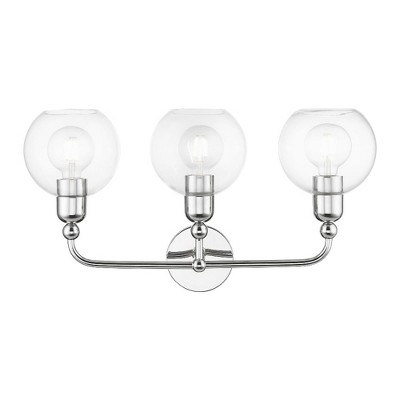 Livex Lighting Downtown 3 - Light Vanity in  Polished Chrome
