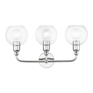 Livex Lighting Downtown 3 - Light Vanity in  Polished Chrome - 1 of 4