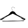 DEILSY Wide Shoulder Wooden Hangers Non Slip Pants Bar (6 Pack) - 2 of 4
