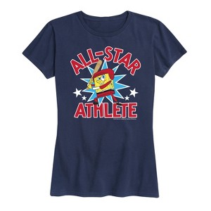 Women's - SpongeBob SquarePants - American All Star Short Sleeve Graphic T-Shirt - 1 of 4