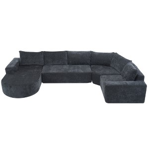 YOOCOZZ 139" Oversized Cloud Sectional Sofa Set with Deep Seat - 1 of 4