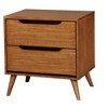 NicBex Mid-Century Modern 2-Drawers Nightstand Bedside Table with Round Tapered Legs End Table for Living Room, Bedroom - 3 of 4