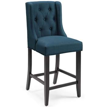 Baronet Tufted Button Upholstered Fabric Counter Height Barstool - Modway