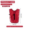 Unique Bargains Team Sports Reversible Numbered Soccer Training Vest 6 Pcs - 2 of 4