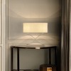ALOADECOR 2-Light 24'' Modern Elegant Polished Nickel Minimalist Stainless Steel Table Lamp With Ivory Fabric Shade For Entryway Living Room Bedside - 2 of 4
