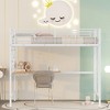 ALEXOUN Metal Loft Bed Frame, Loft Bed with L-Shape Desk and Metal Grid, Space Saving Loft Bed with Desk Underneath for Kids,Teens - 4 of 4