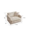 NicBex Modular Sofa Chair, Comfy Deep Single Sofa, Upholstered Sleeper Sofa with 1 Toss Pillow, Sectional Couch for Living Room, Reading Armchair - 3 of 4